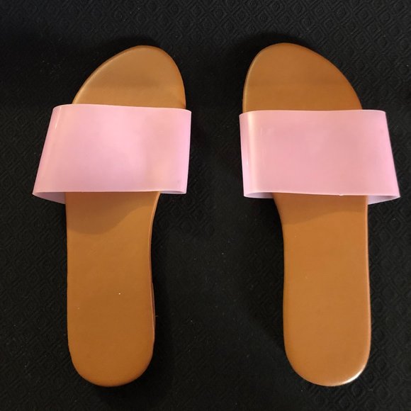 Minimalist Open Toe Slide Sandals - Picture 1 of 3